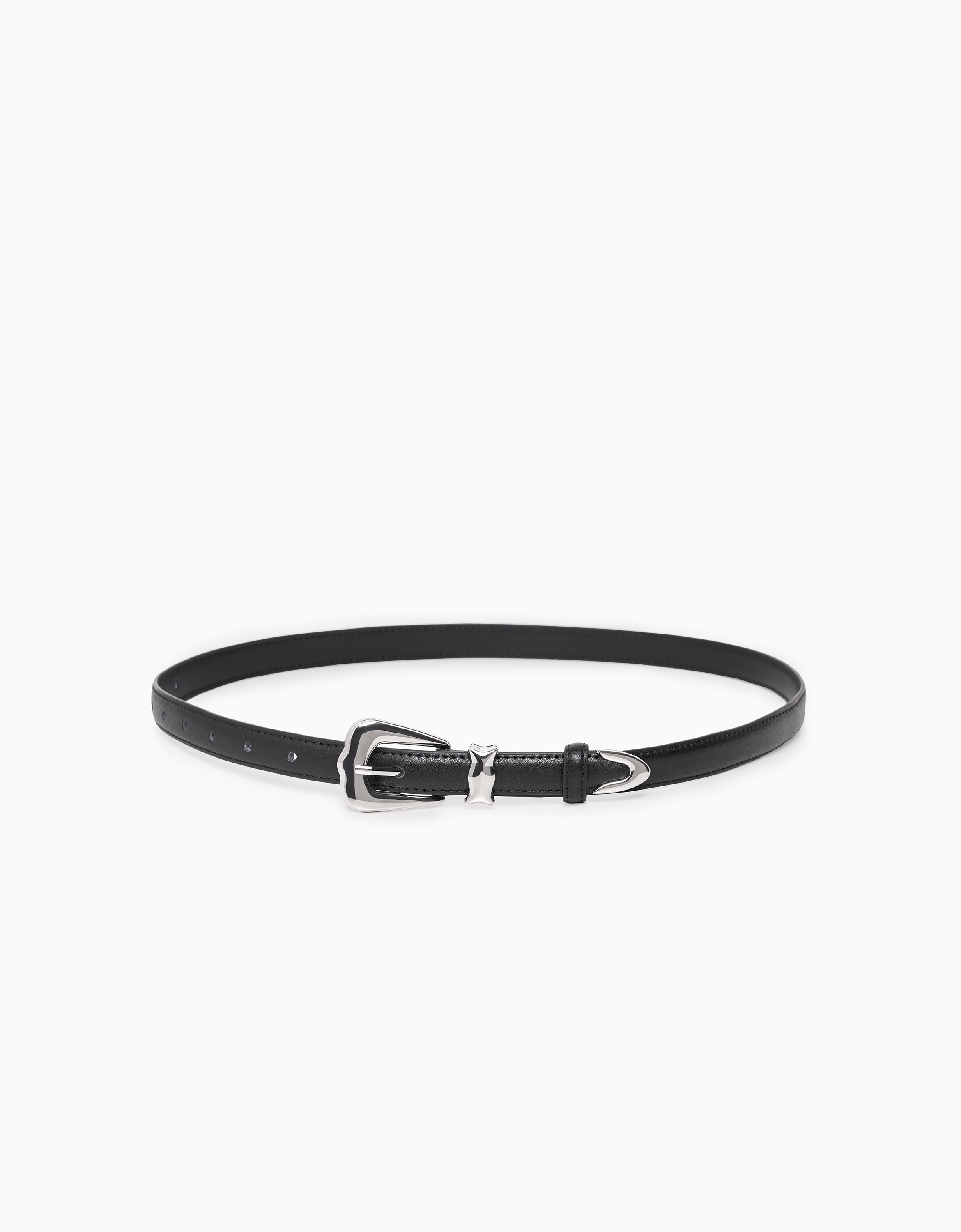 Trapezoid Buckle Leather Belt SaturdayClub Singapore trapezoid-buckle-leather-belt-saturdayclub-singapore