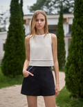 Patch Pocket Denim Shorts