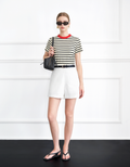 Elastic Waist A-line Shorts