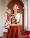 Floral Print Round Neck Sleeveless Top