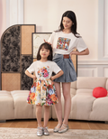 Elastic Waist Floral Skirt