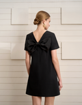 Bow Back Detail Short Sleeve Dress