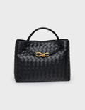 Square Woven Leather Bag