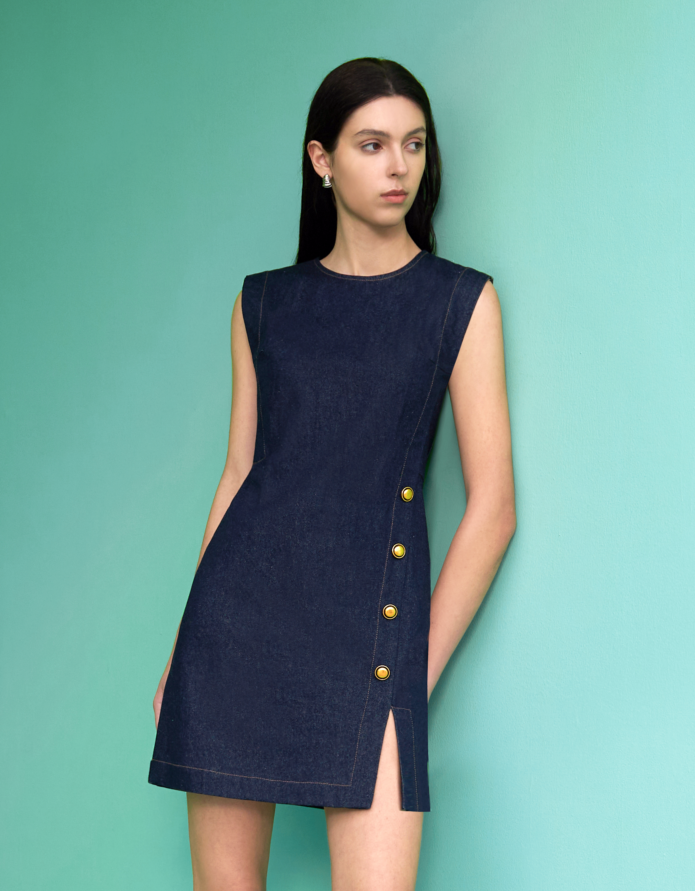 denim dress singapore HANNAH DENIM DRESS