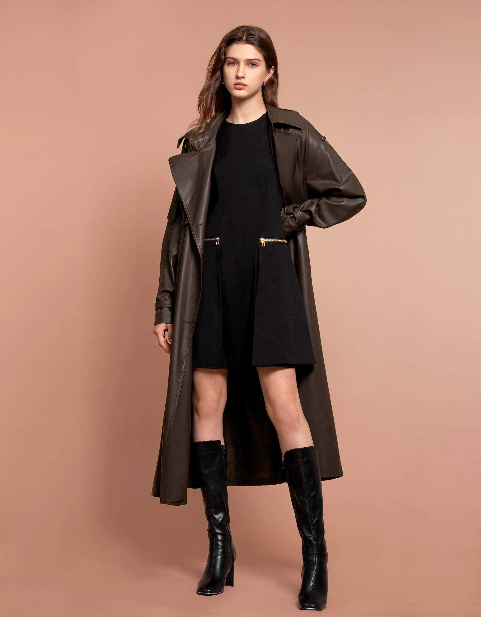 Metallic Zip Pocket Dress – SaturdayClub Singapore