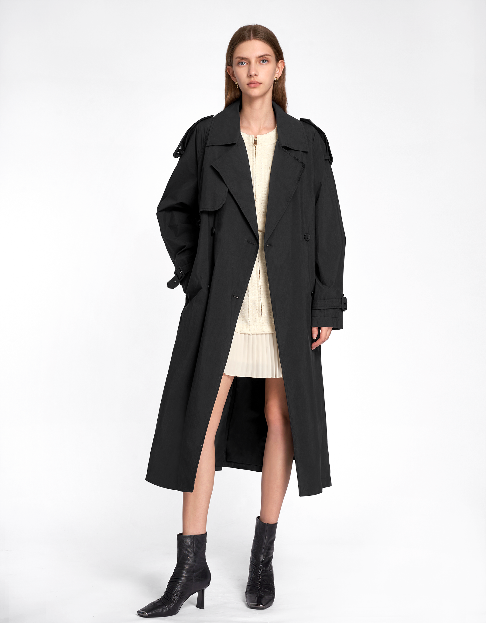 Zip Up Pleated Hem Dress – SaturdayClub Singapore