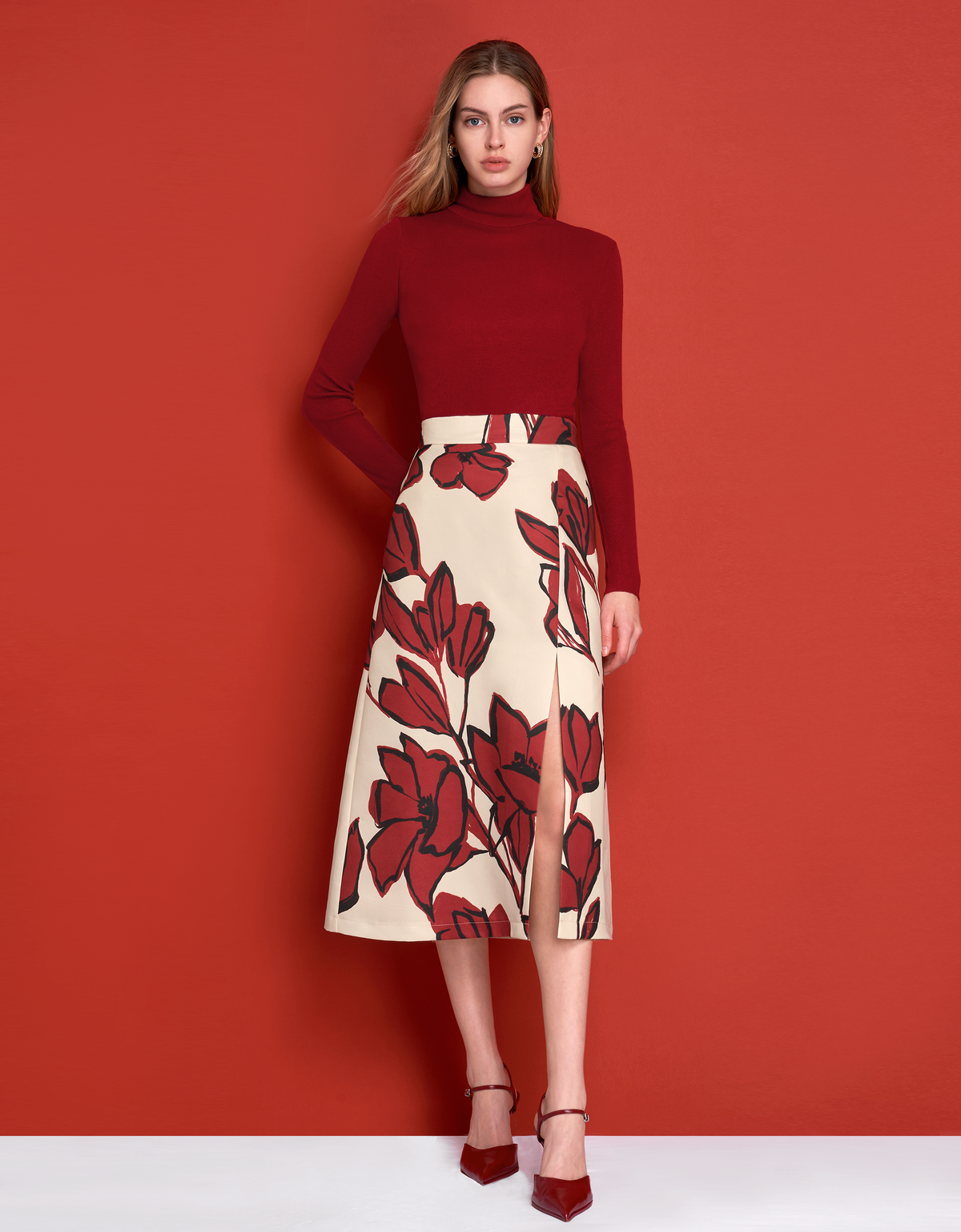 red floral(a25495)