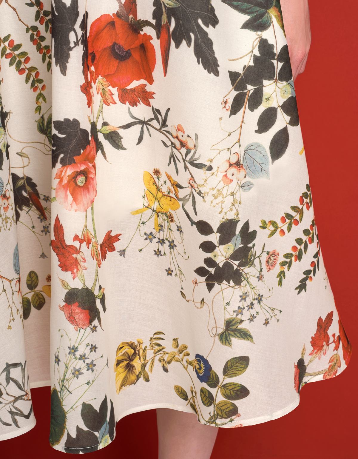 関税込 SaturdayClub Bow Strap Botanical Print Midi Dress Bow Strap Botanical Print Midi Dress – SaturdayClub Singapore
