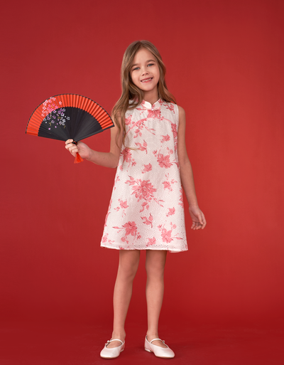 pink floral(a25656) / 120cm