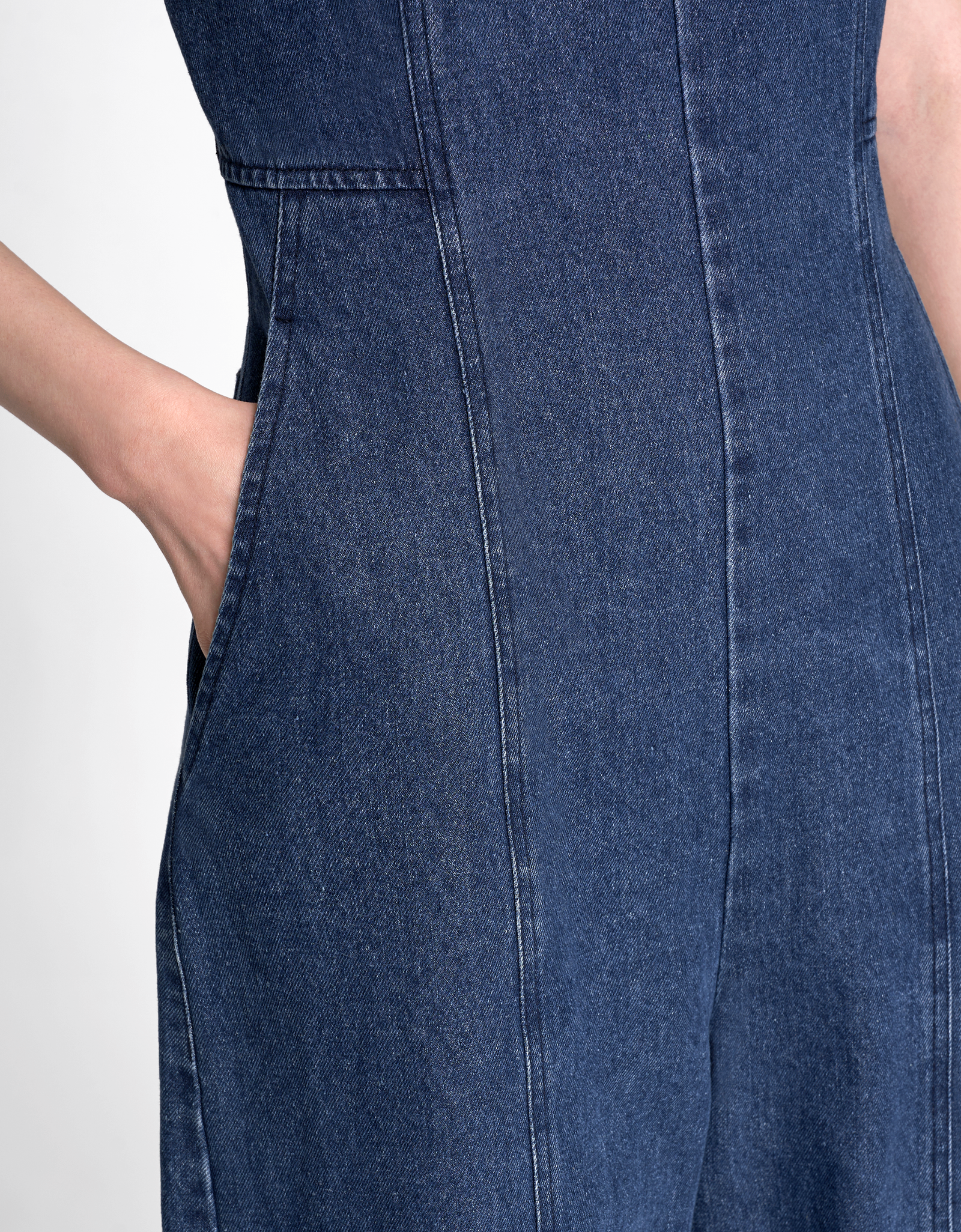Double Strap Denim Jumpsuit – SaturdayClub Singapore