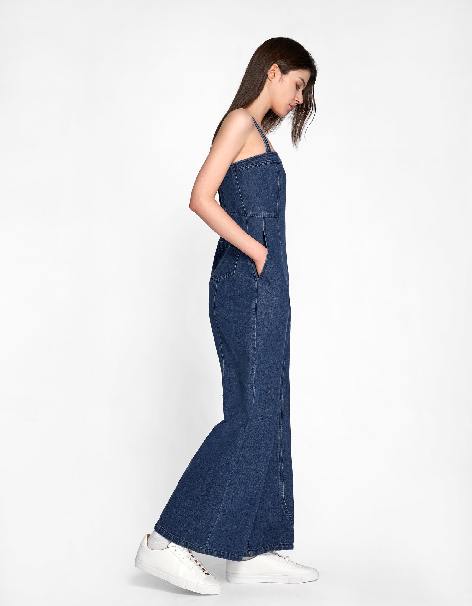 ANDMARY ♥ Ribbon denim allinone・ Double Strap Denim Jumpsuit – SaturdayClub Singapore