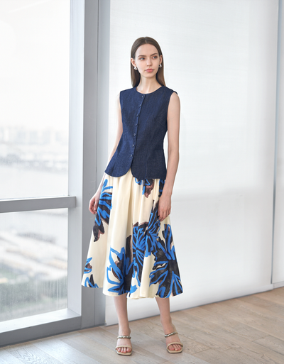 blue florals(a26216) / extra small (xs)