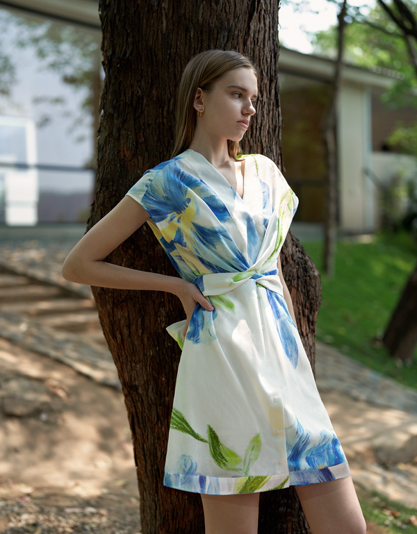 blue florals(a26220)