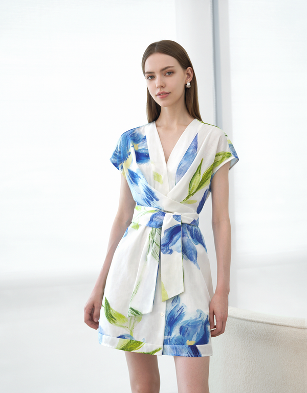 blue florals(a26220)