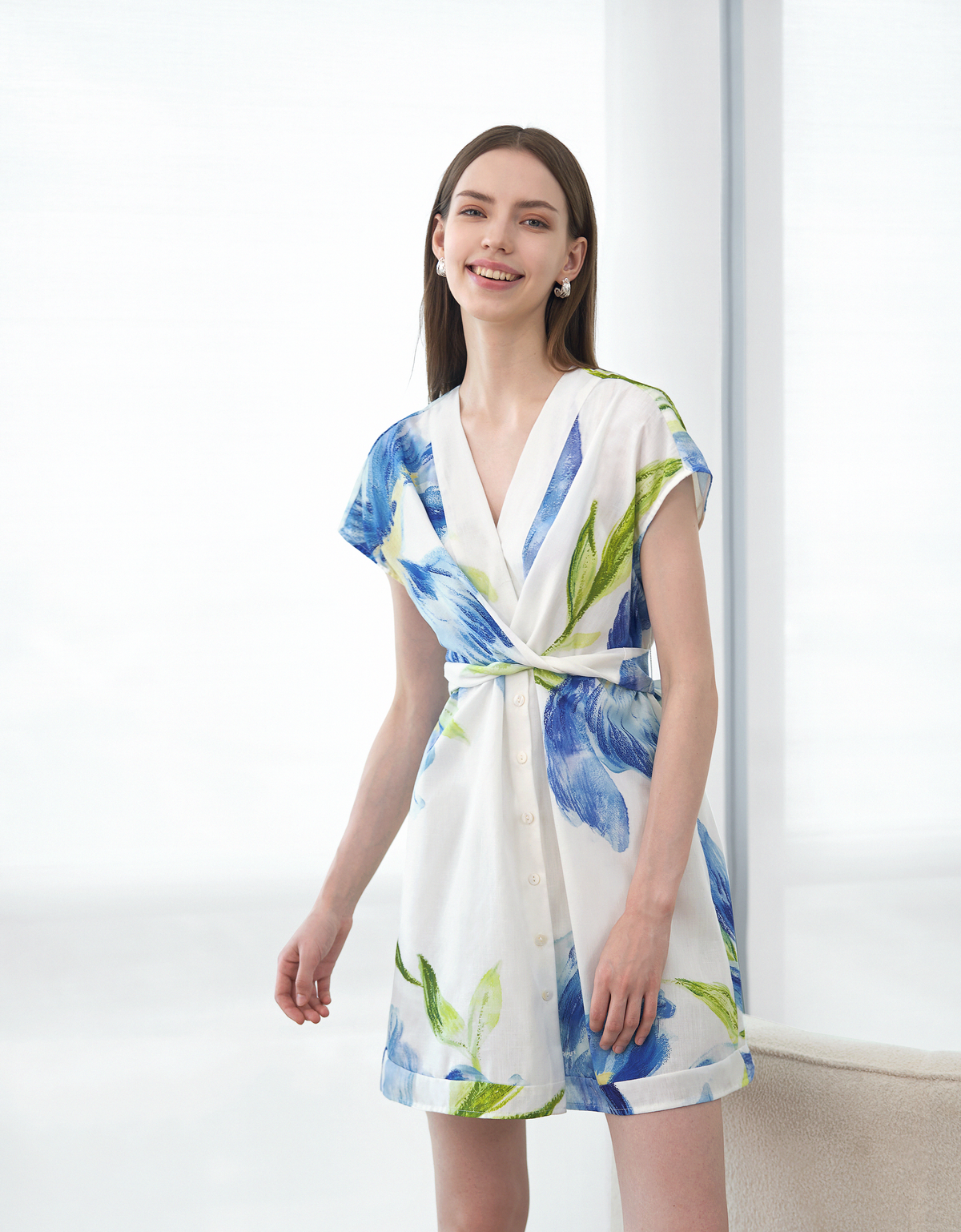 blue florals(a26220)