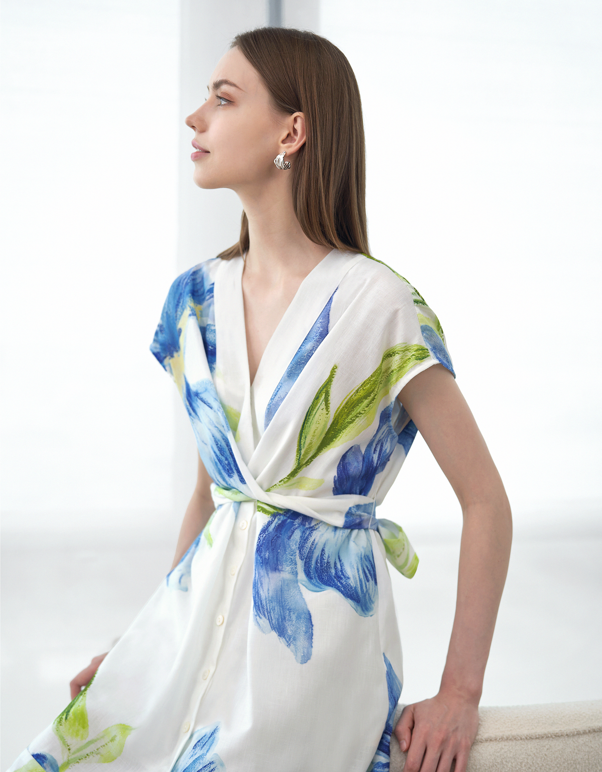 blue florals(a26220)