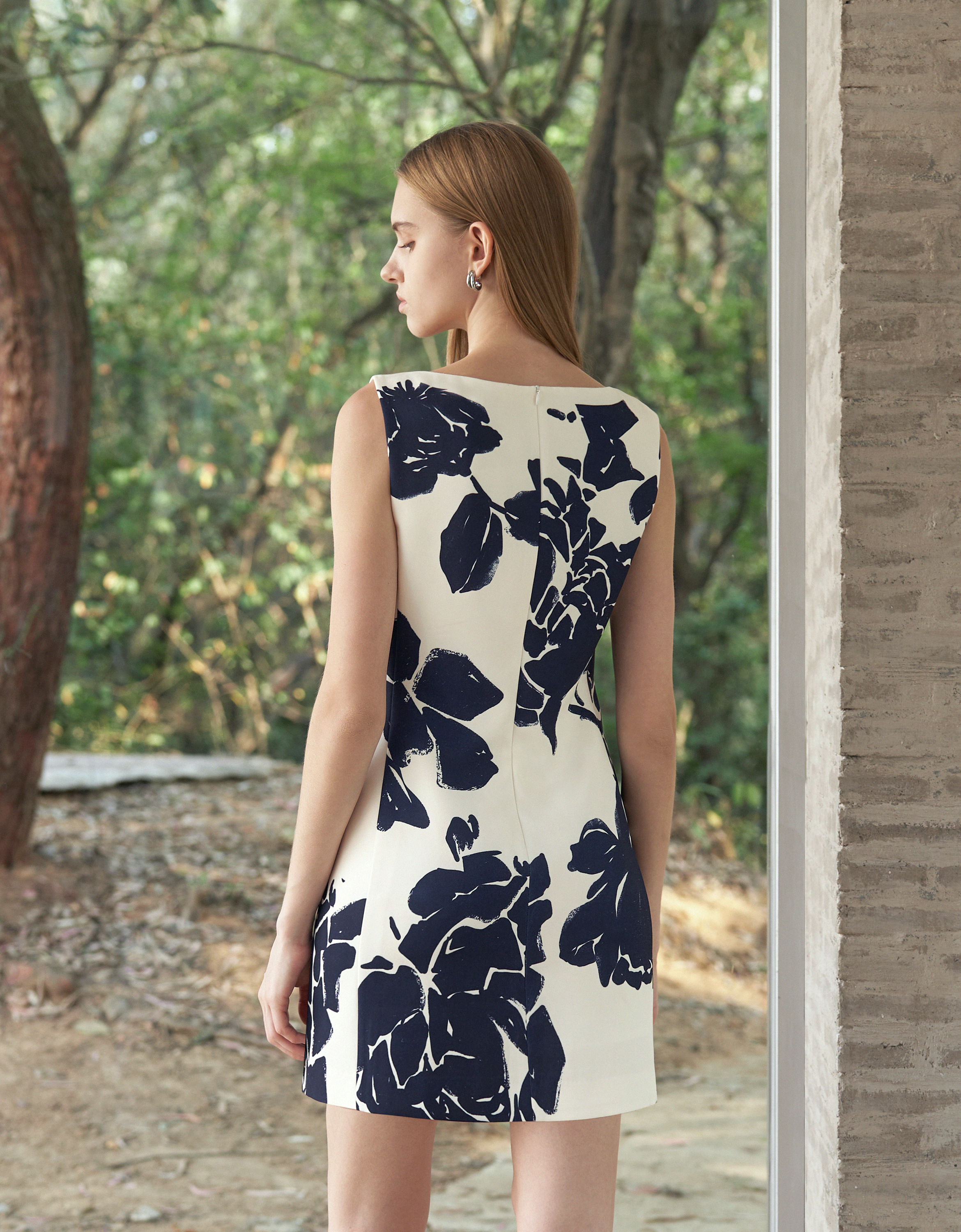 navy floral(a26224)