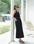 Open Back Square Neck Jumpsuit