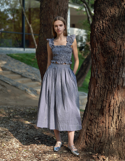 navy & white(a26271) / small (s)