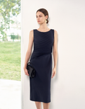 Sleeveless Pleated Midi Dress