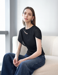 Wrap-style Knit Top