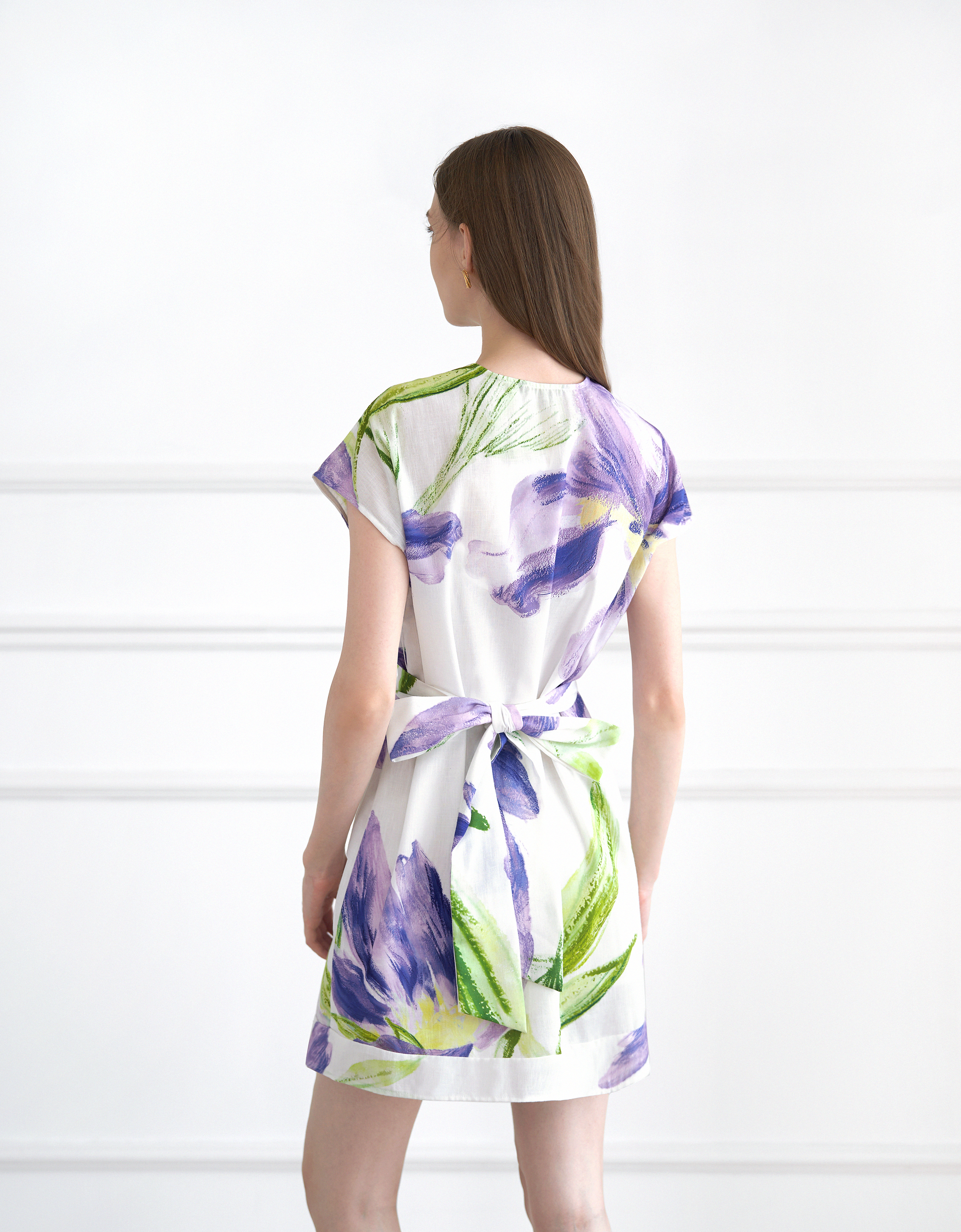 purple florals(a27075)