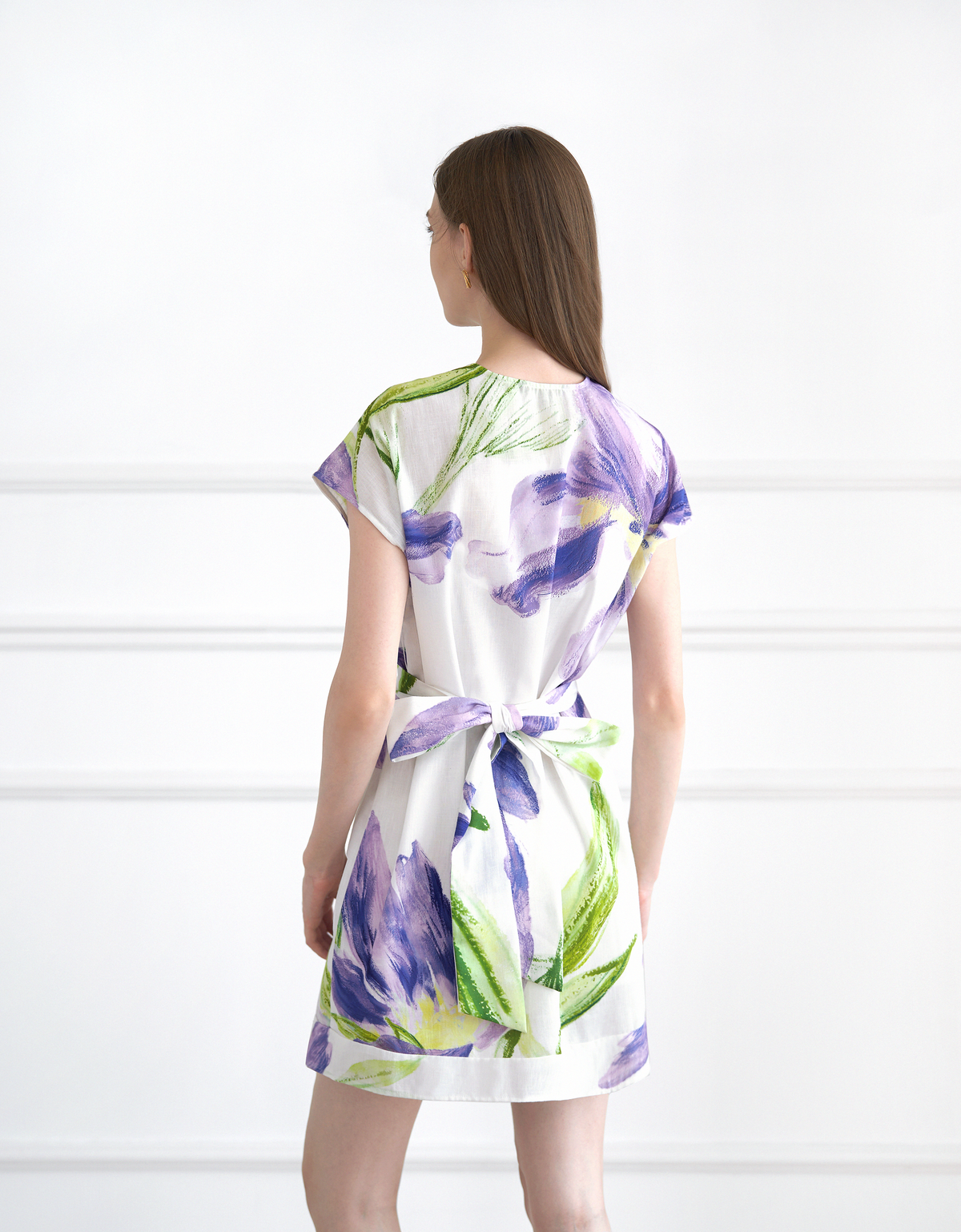 purple florals(a27075)