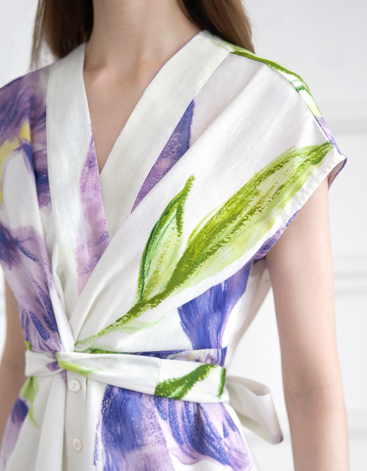 purple florals(a27075)