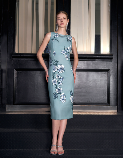 blue floral(a27177) / small (s)