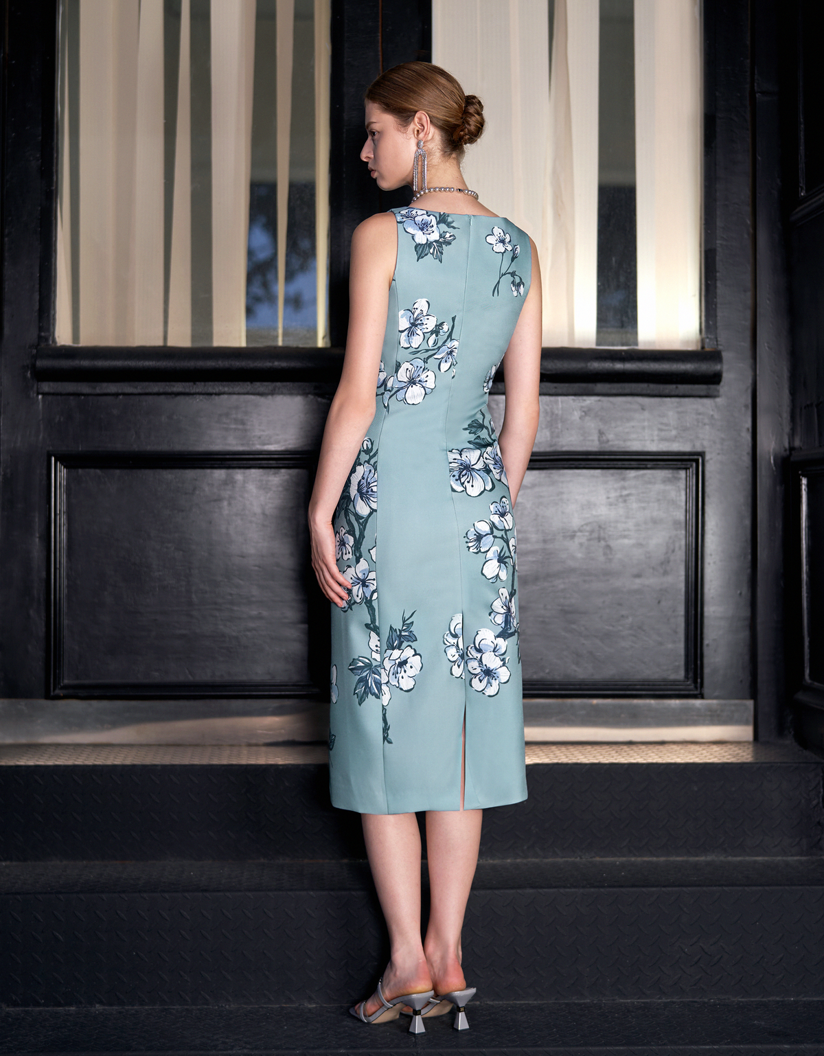 blue floral(a27177)