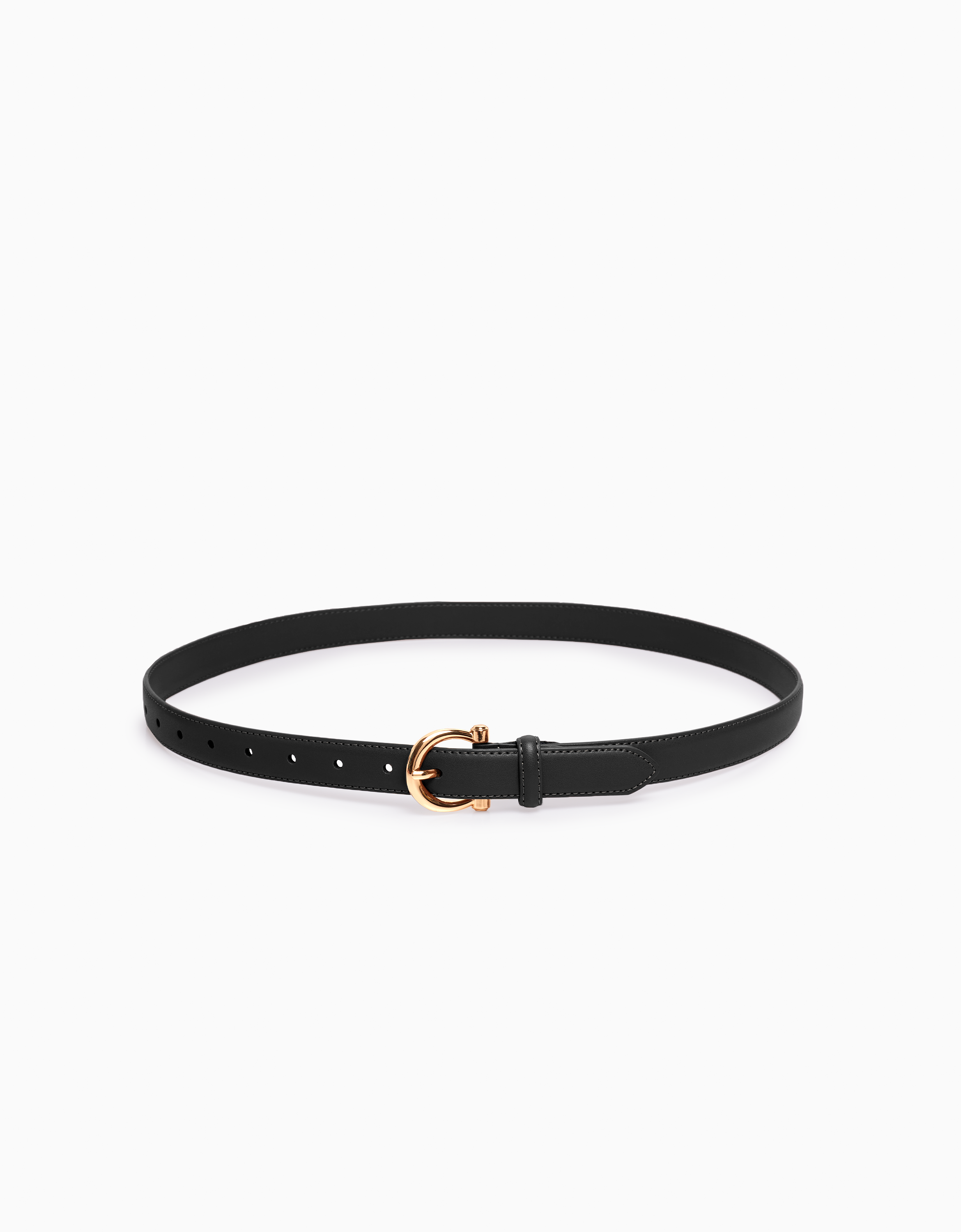 Metal Buckle Leather Belt