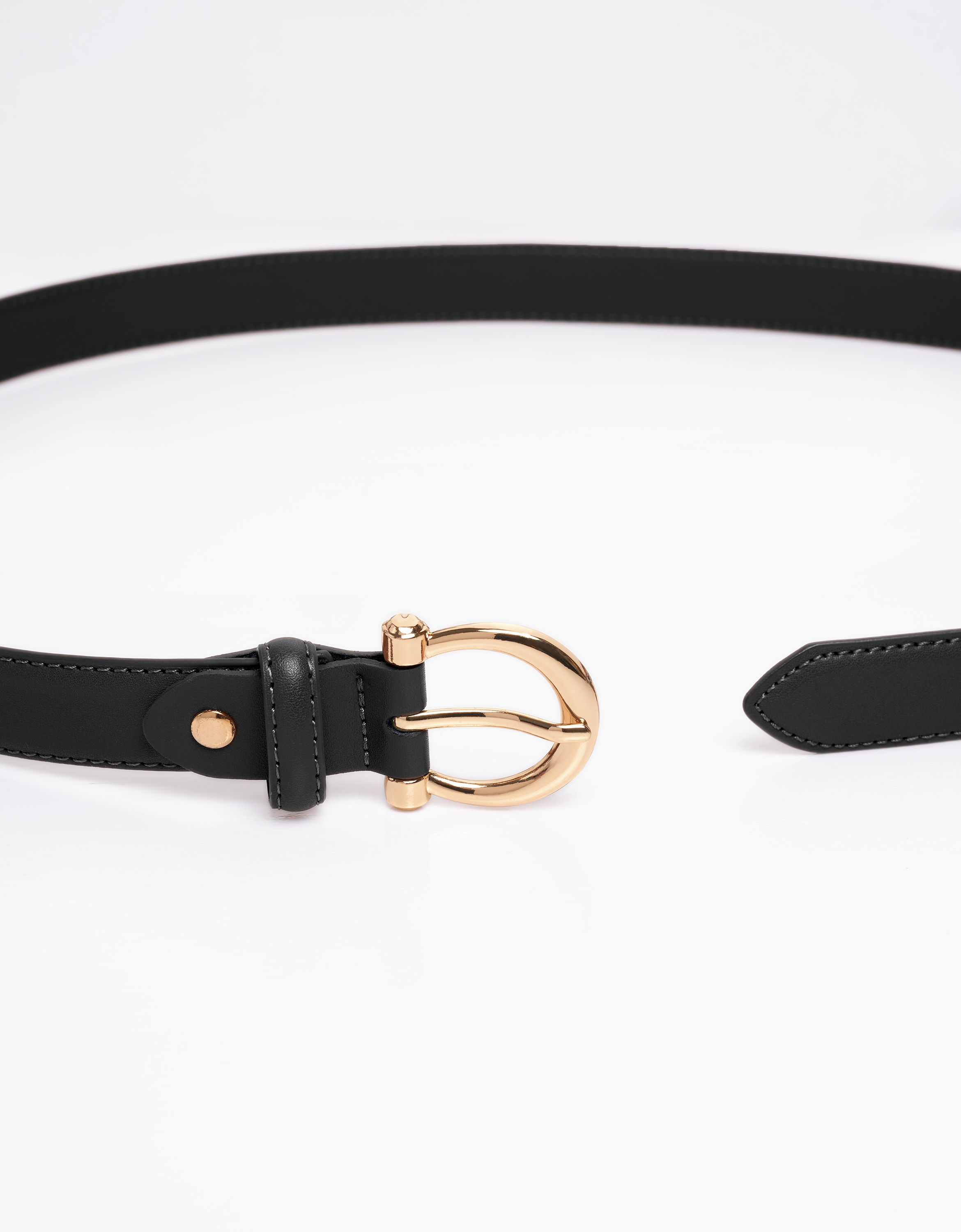 Metal Buckle Leather Belt