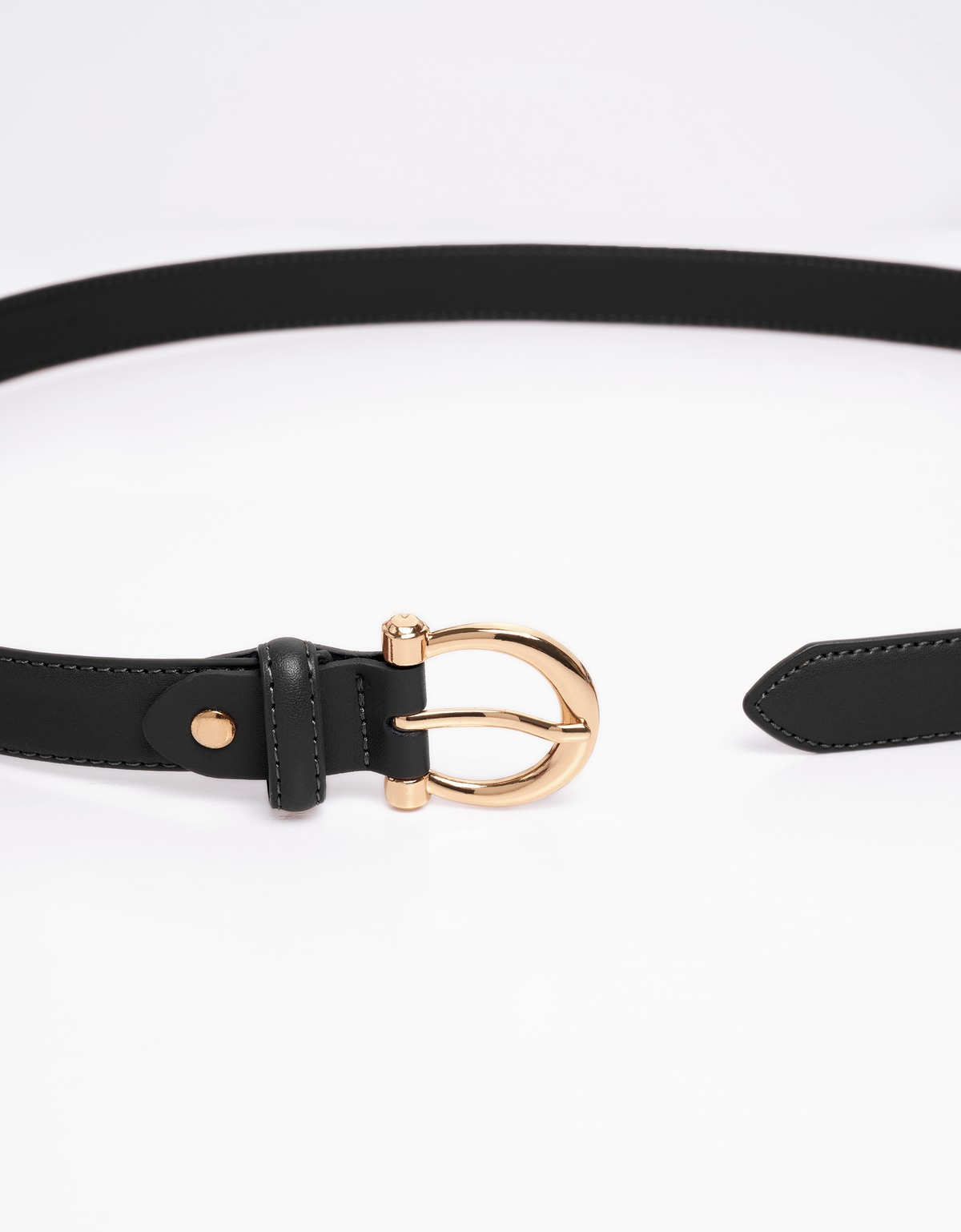 Metal Buckle Leather Belt