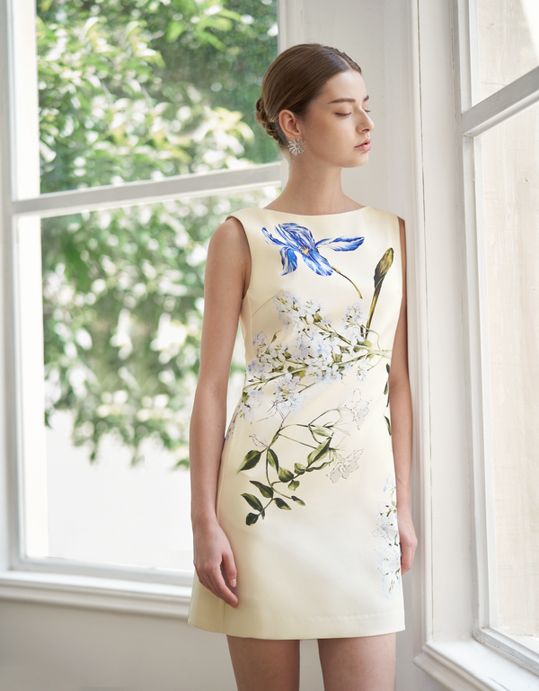 blue floral(a27265)