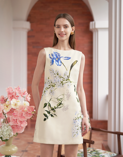 blue floral(a27265) / small (s)