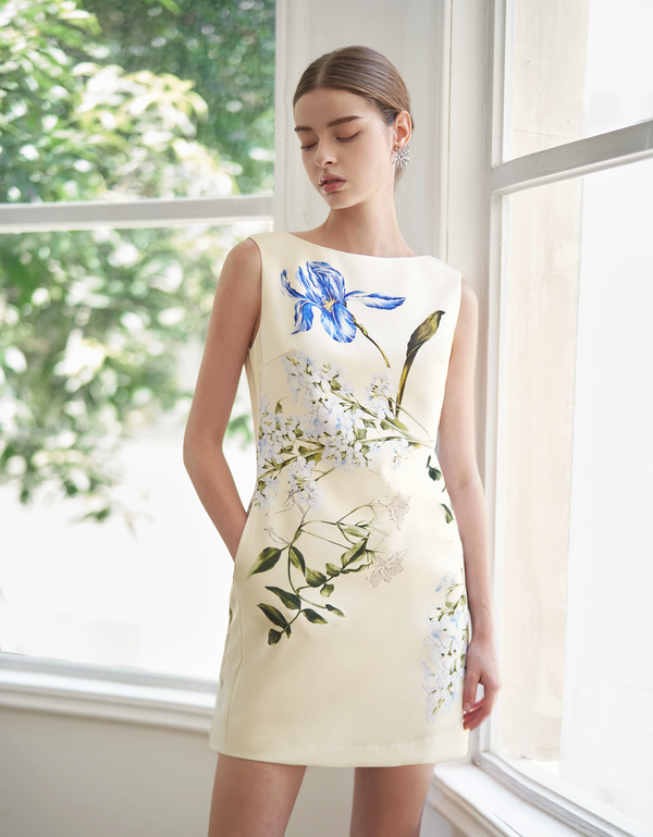 blue floral(a27265)