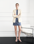 Tencel-linen Long Sleeve Suit Blazer