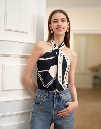 navy print(a27988) / small (s)