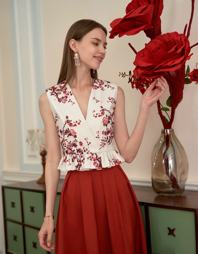 red florals(a27993) / small (s)