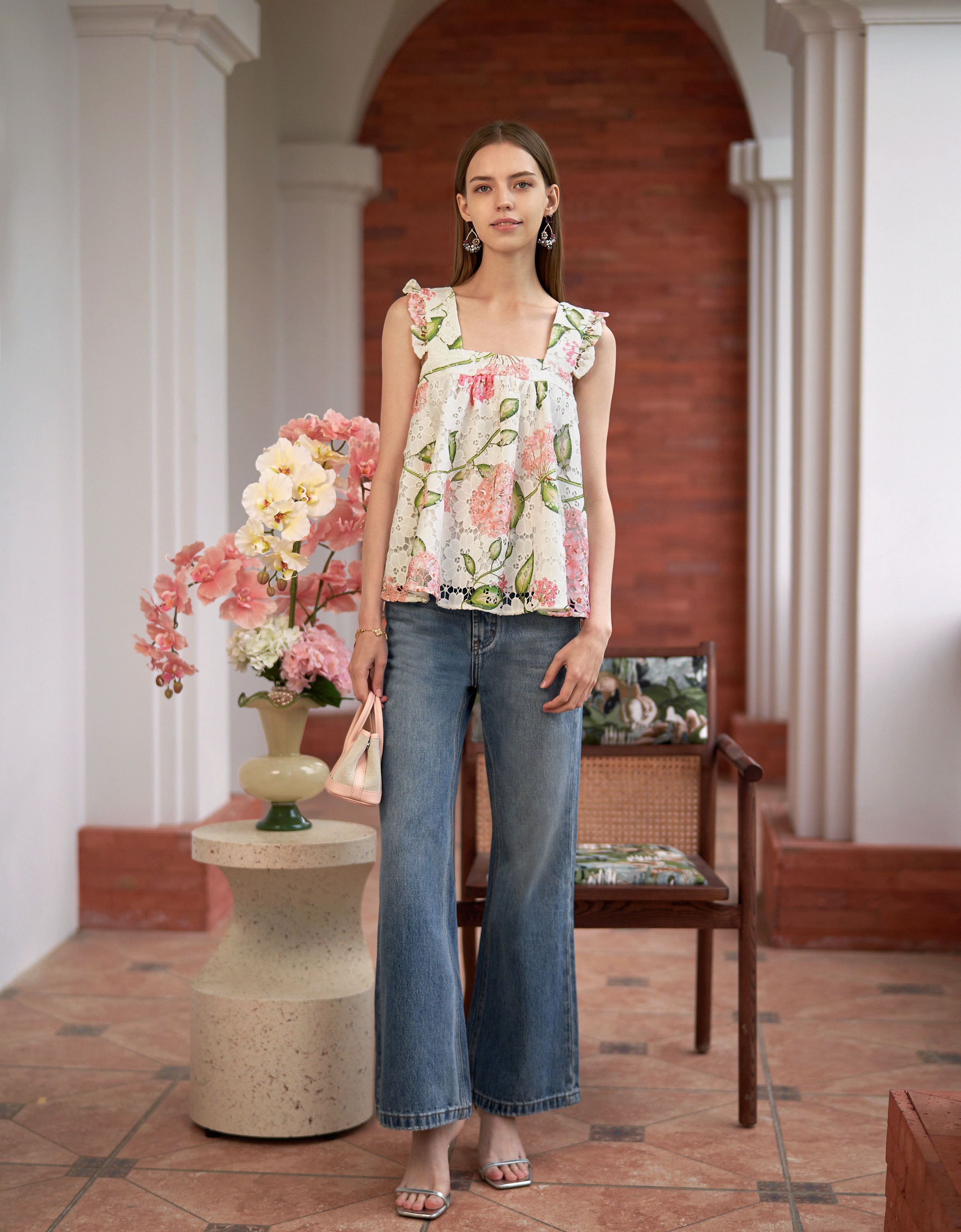 pink florals(a27996)