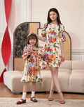 Floral Print Short Sleeve Dress