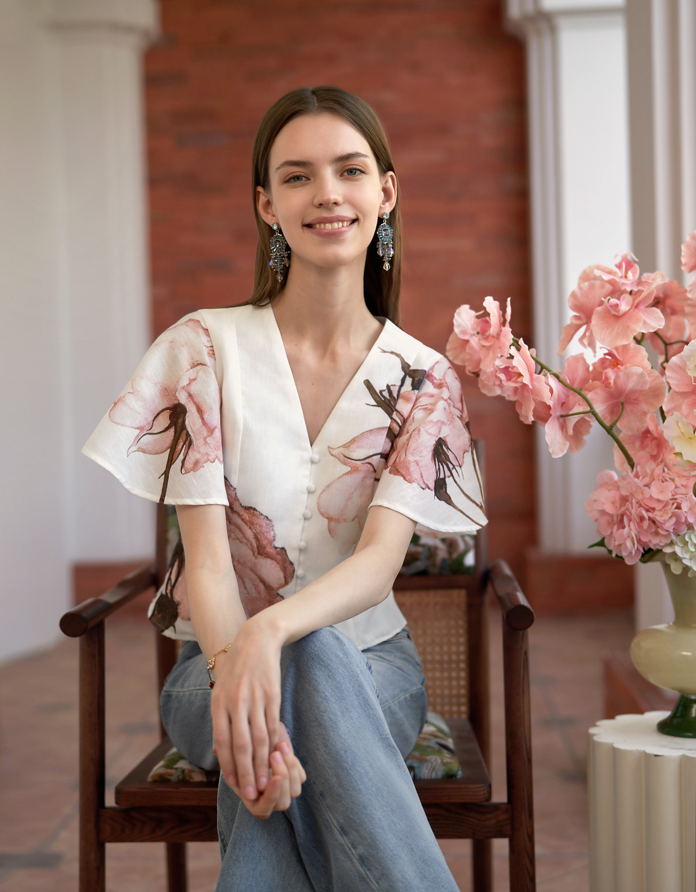 pink florals(a28171)