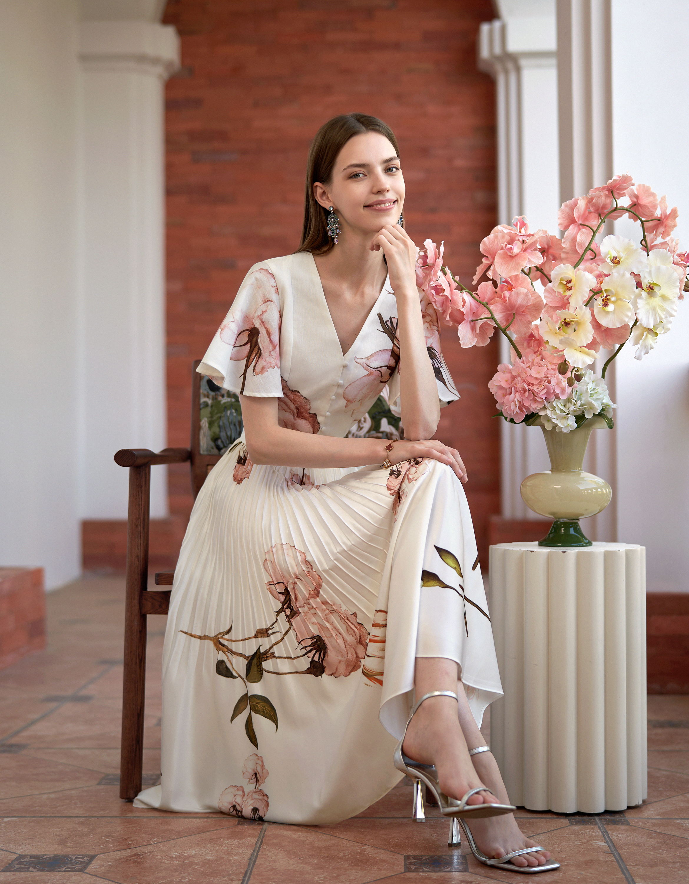 pink florals(a28171)