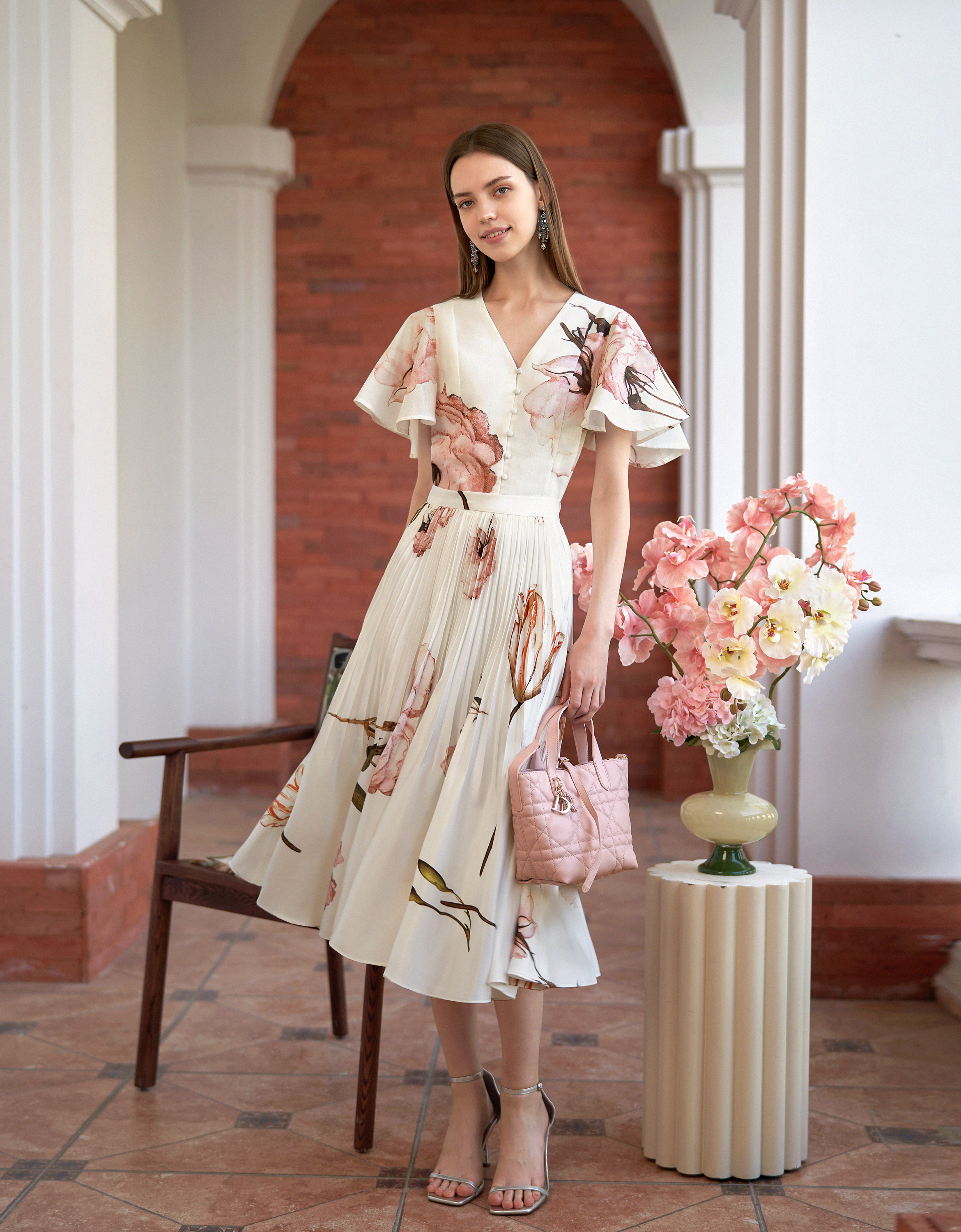 pink florals(a28173)