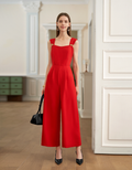 Embellished Straps High Waist Jumpsuit