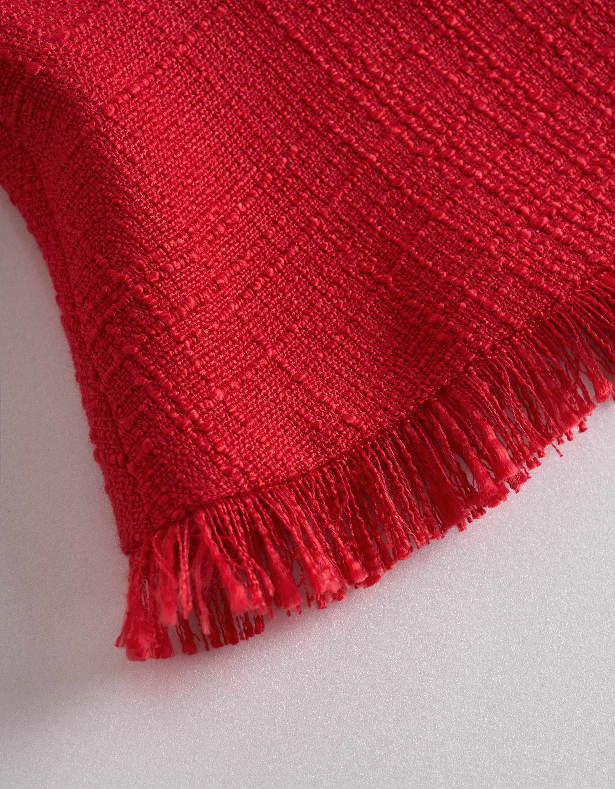 Fringe Trims Round Neck Sleeveless Tweed Top