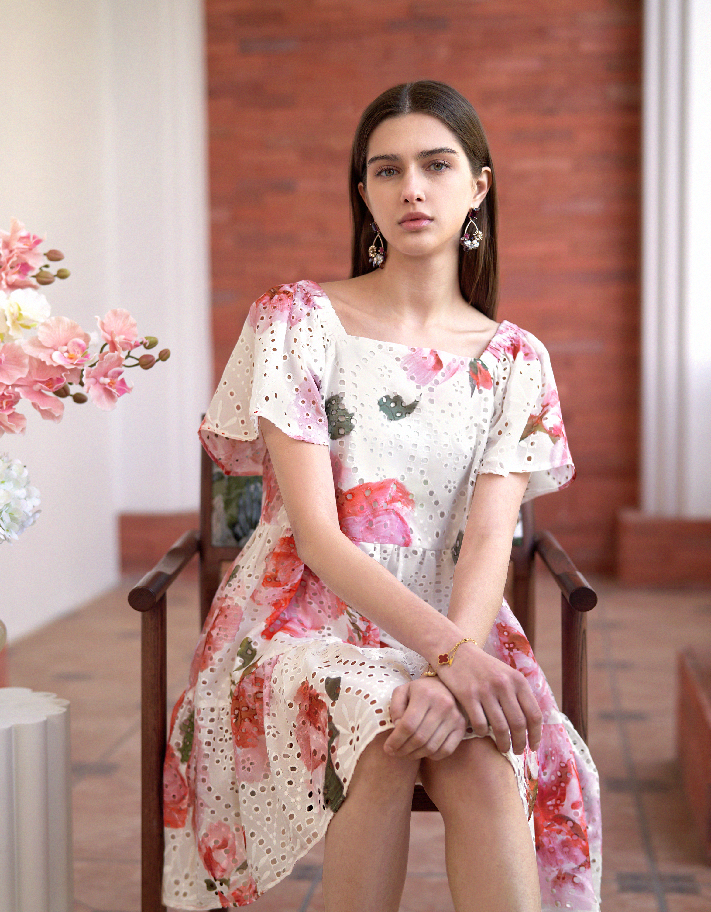 pink florals(a28491)