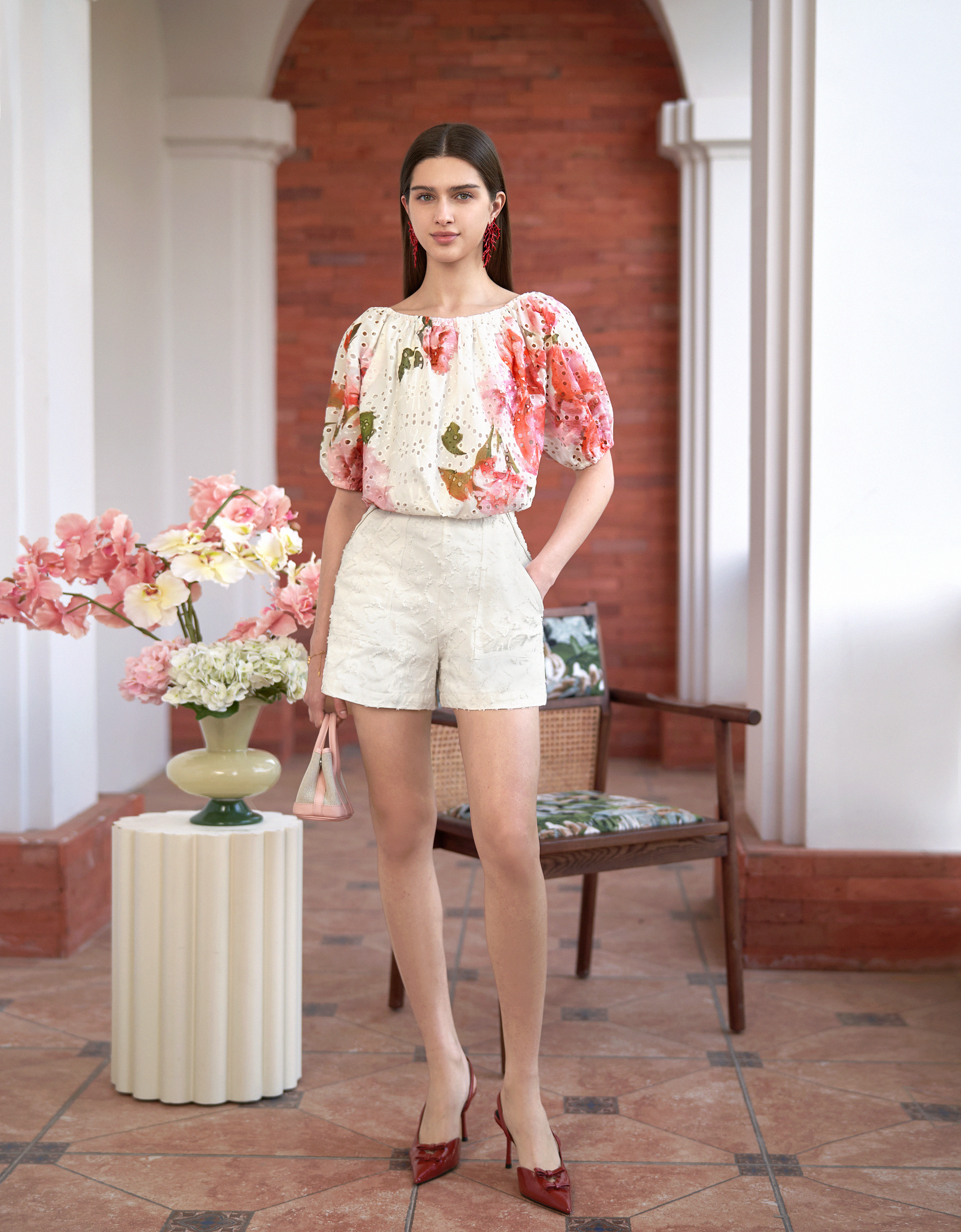 pink florals(a28492)