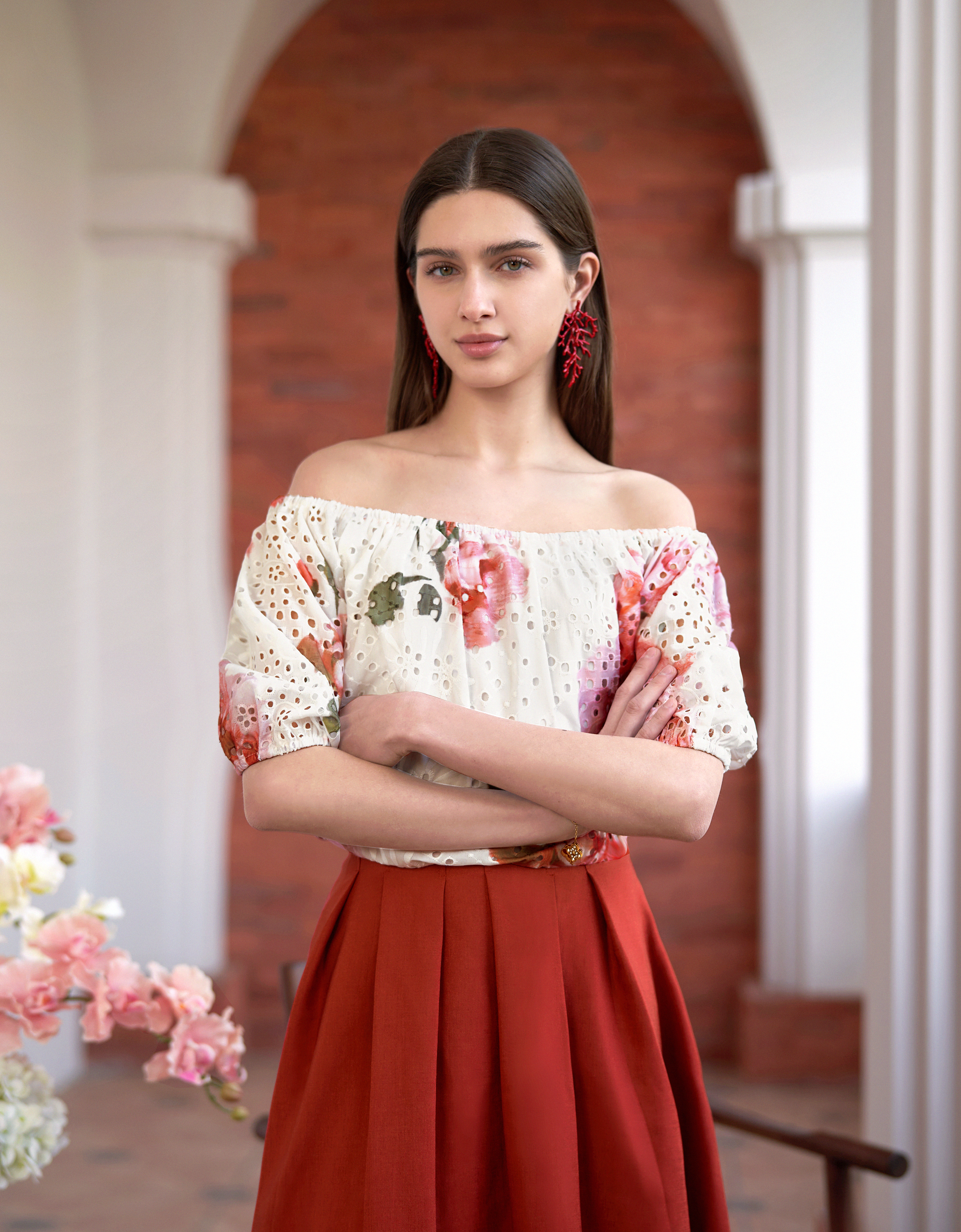 pink florals(a28492)