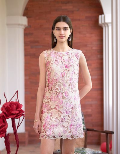 pink florals(a28498) / small (s)